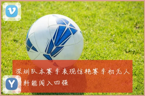 深圳队本赛季表现惊艳赛季初无人预料能闯入四强
